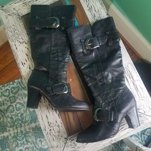 St. John's Bay Tall Black Fall boots size 6.5
